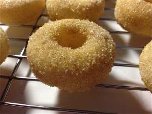 Baked cinnamon sugar doughnut