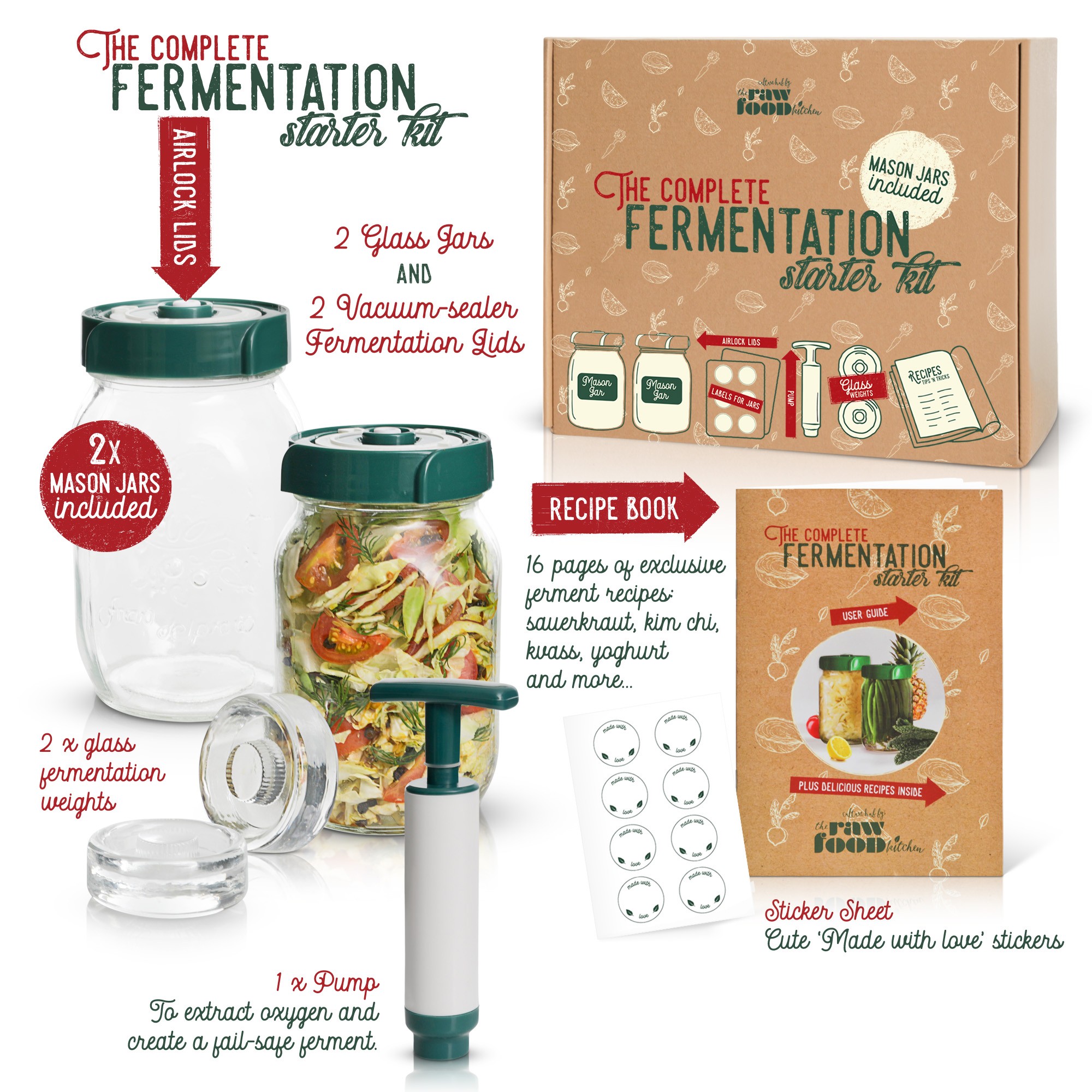 The Complete Fermentation Starter Kit The Culture Hub by The Raw Food